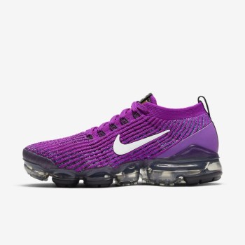 Nike Air VaporMax Flyknit 3 - Női Utcai Cipő - Lila/Kék/Fekete/Fehér